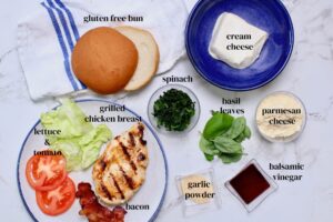 chicken BLT with pesto cream cheese ingredients list