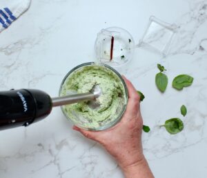 step 1. blend ingredients for spread