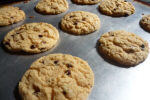 hot choc. chip cookies - what could be better?
