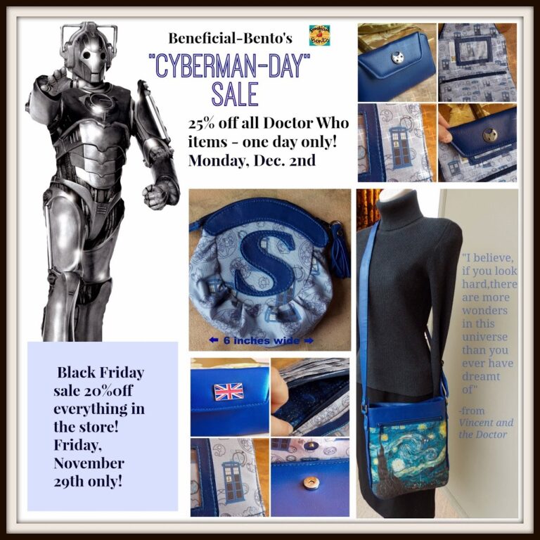 Cyber Monday = Cyberman-Day! Doctor Who/TARDIS Sale!