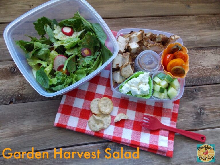 Garden Harvest Salad, and Recipe for Italian Tomato Vinaigrette