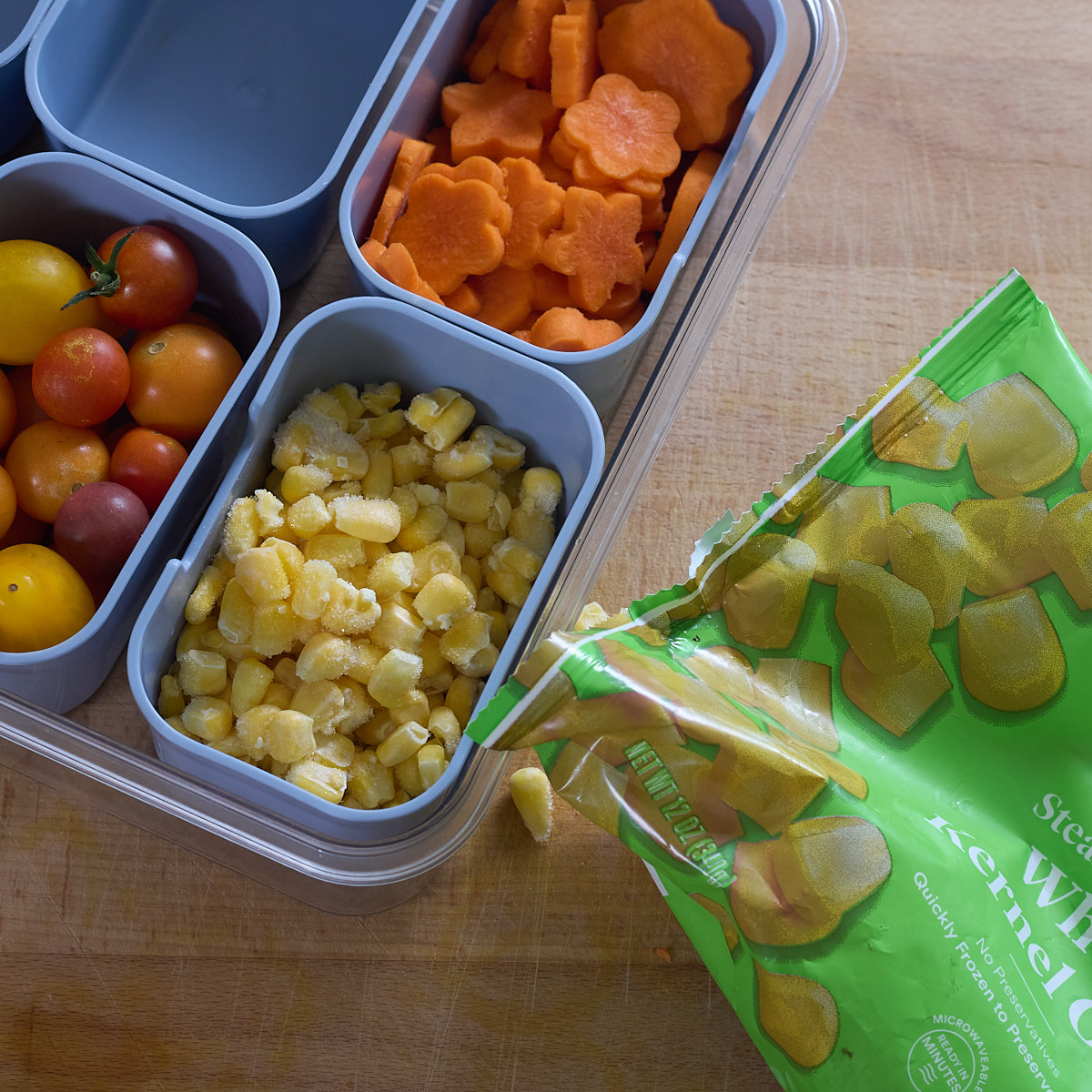 adding frozen ingredients