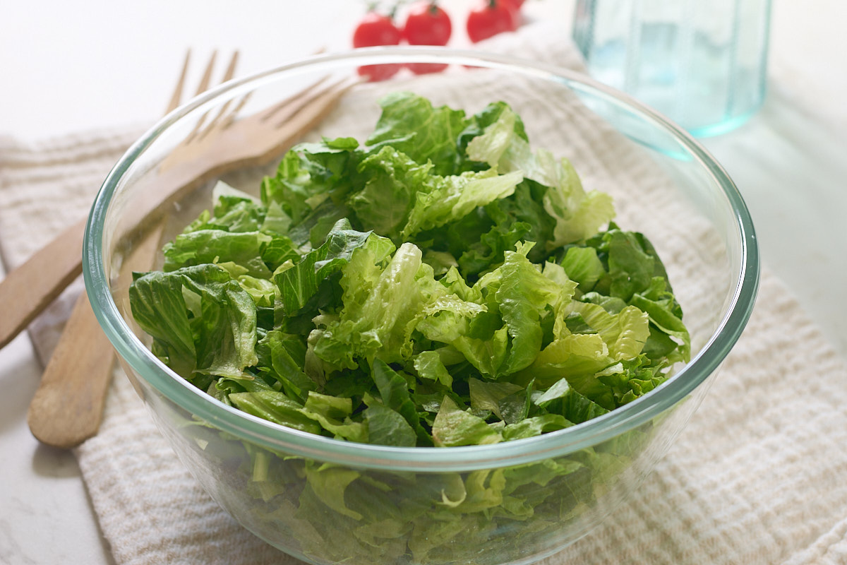 salad greens in bowl