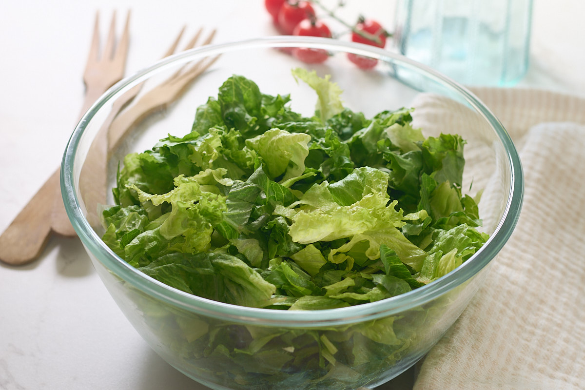 salad bowl, closeup