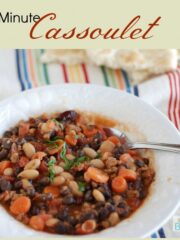 hearty sausage and bean stew - ready in 20!
