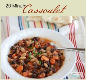 hearty sausage and bean stew - ready in 20!