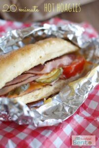 buttery bun piled with hot, melty cheese and meat - quick and delicious!