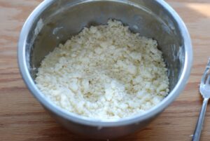 pie crust, cut in