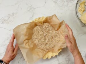 fill with rice