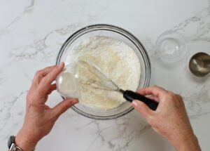 step 1. mix dry ingredients