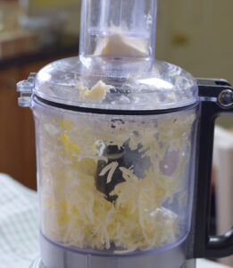 step 2. shred butter
