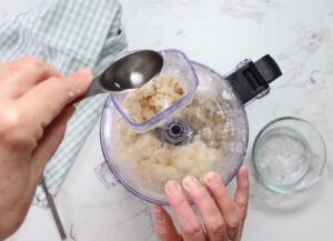 step 7. pulse, adding water