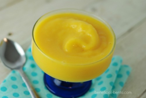 10 healthy snacks, mango sorbet