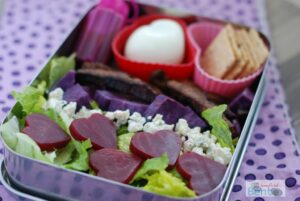cut beets with a mini cookie cutter - great way to dress up a salad for lunch!