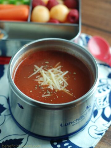 this is an image of 10 minute tomato soup