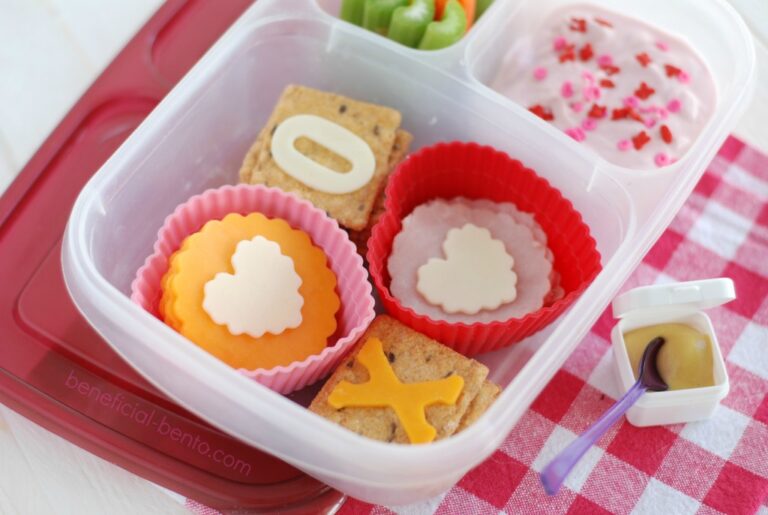 simple lunch of cheese and crackers, made with love!