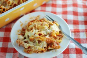 Baked Ziti Casserole - gluten free, easy, and healthy!