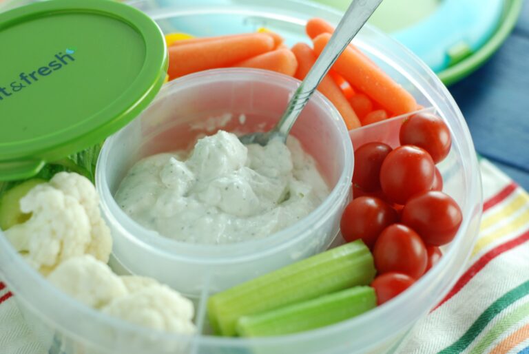 This is a picture of Healthy blue Cheese Dip. Recipe at beneficial-bento.com
