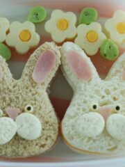 fun Easter food, spring, bunnies
