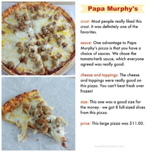 gluten free pizza taste test