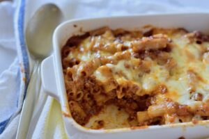 baked ziti square casserole