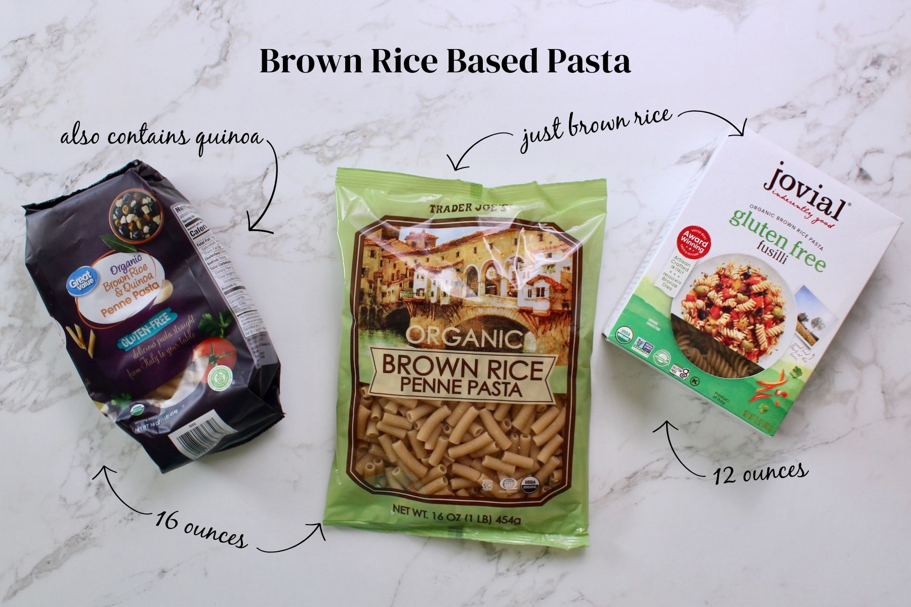 brown rice pasta choices
