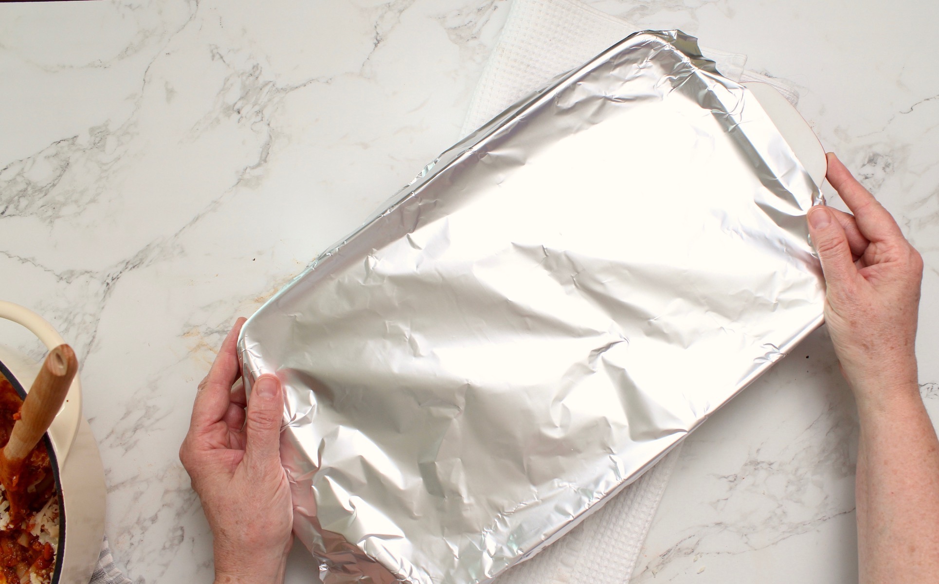 step 6. cover with foil