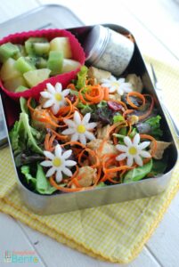 Chicken salad with poppy seed dressing, in #LunchBots Uno