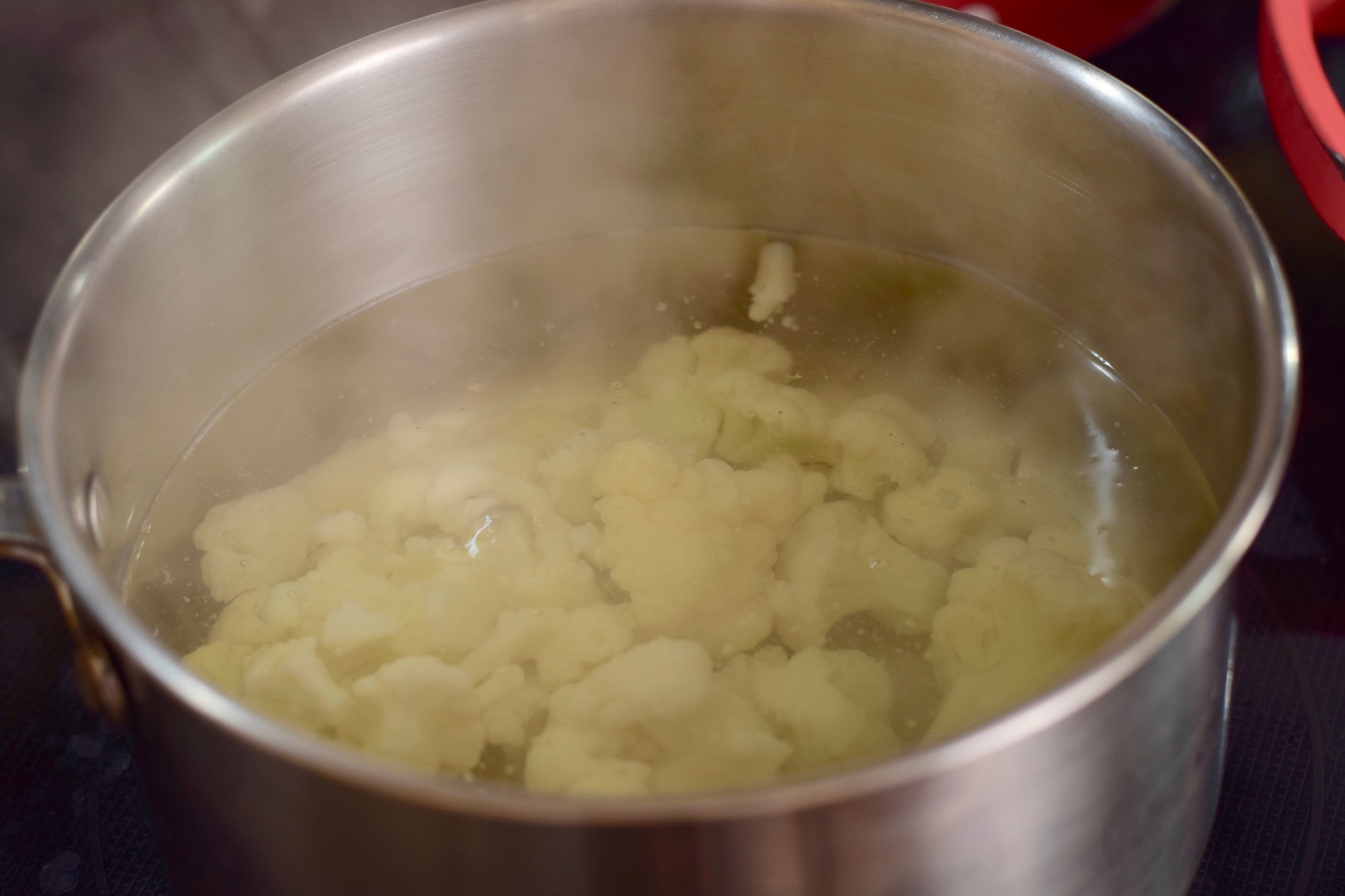 Step 1. boil cauliflower