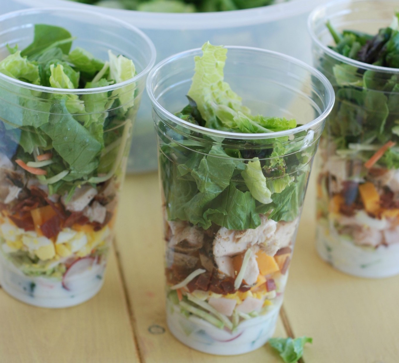 Salad in a Cup a great portable lunch