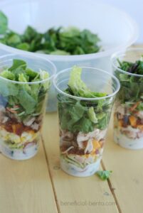 salad cups - the lightweight, easy, PORTABLE, mason jar salad!