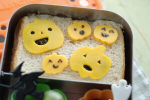 a simple bento for Halloween in LunchBots Duo