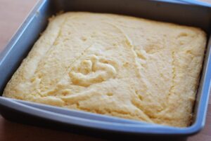 This cornbread is the delicious foundation for my Gluten Free Cornbread and Sausage Stuffing!