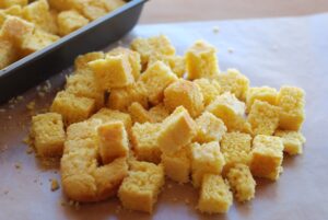 delicious gluten free cornbread is both sweet and savory - perfect for Thanksgiving stuffing!