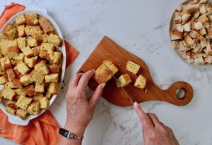 step 2 cube cornbread
