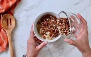 step 4. combine topping