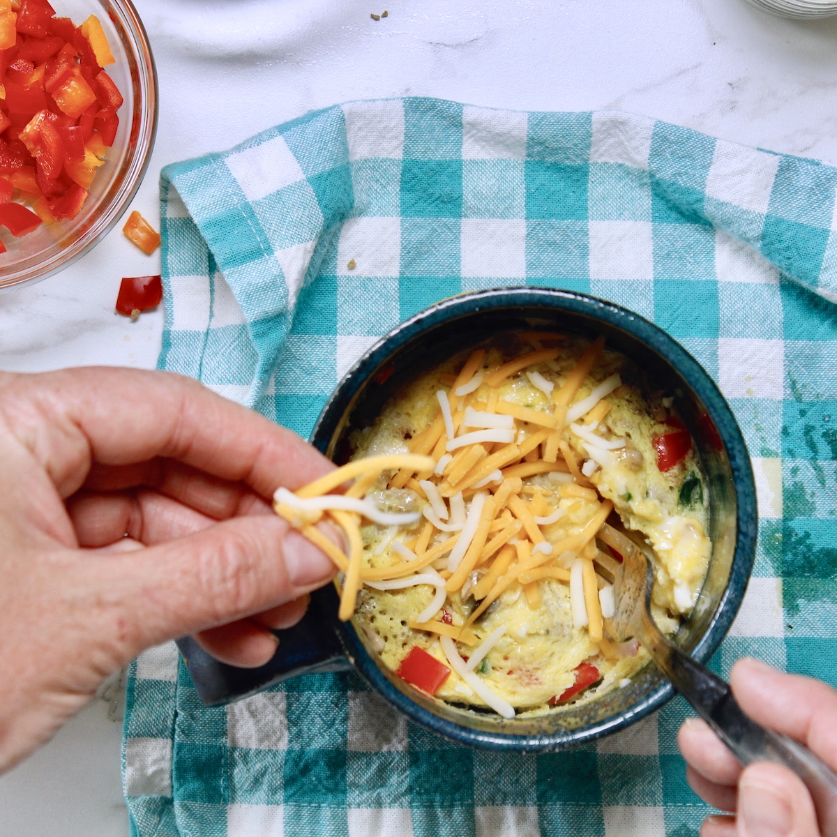 step 5. stir, add cheese