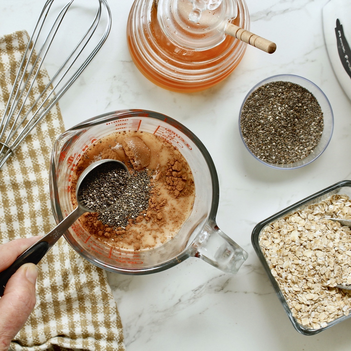 step 1. combine liquids