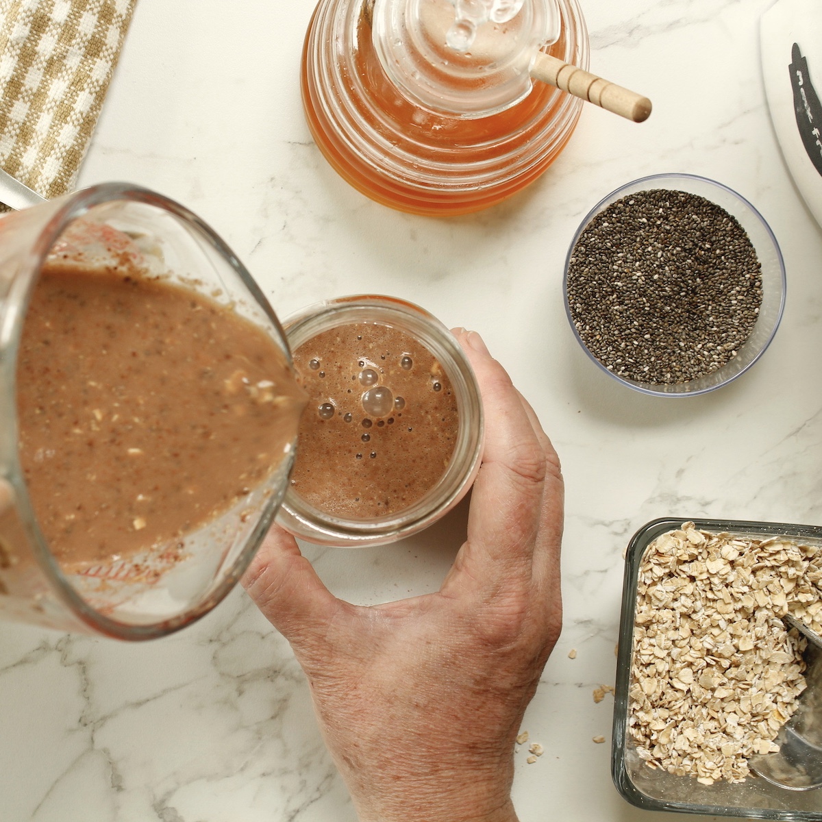 step 4. pour into jars