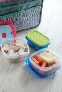 Fit & Fresh containers and my Cooler Purse Organizer are the perfect combo for daily food prep!