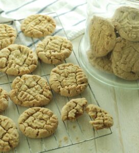 Old-fashioned, fresh out of the oven peanut butter cookies, but made gluten free! My cookie dreams have come true!