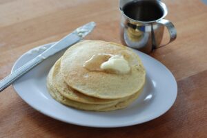 great with blueberries or without, these high protein pancakes are gluten free, and are one of my favorite breakfasts!