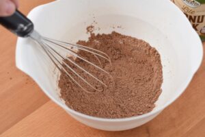 This is a picture of step 1 of how to make my Homemade Chocolate Pudding. Recipe at benenficial-bento.com