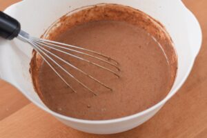 This is a picture of step 2 of how to make my Homemade Chocolate Pudding. Recipe at benenficial-bento.com