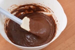 This is a picture of step 3 of how to make my Homemade Chocolate Pudding. Recipe at benenficial-bento.com