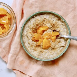 peaches and cream instant oatmeal