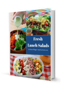 This is a picture of Fresh Lunch Salads recipe book. Buy it at beneficial-bento.com
