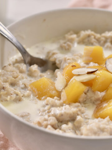 peach instant oatmeal, wide
