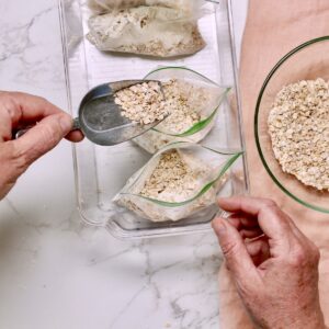 step 1. add oatmeal