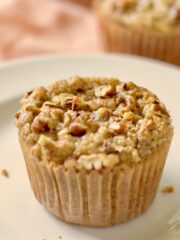 banana muffin on plate